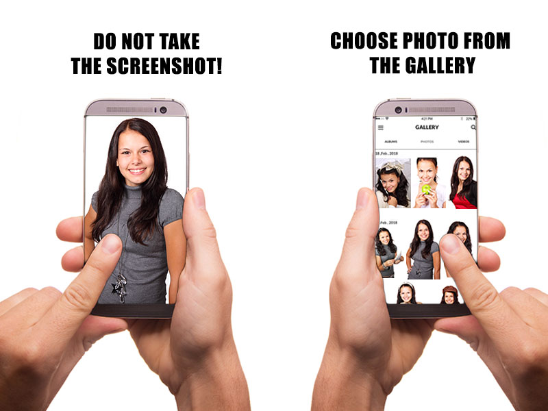 Choosing between screenshots and gallery