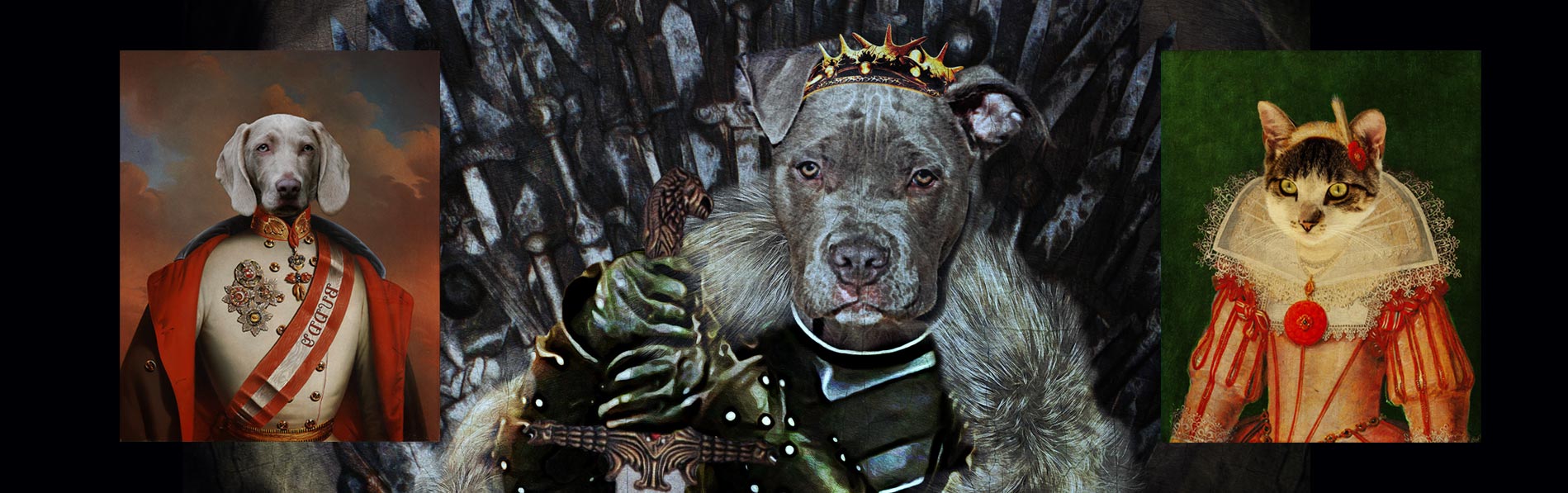 Game of Thrones inspired pet portrait