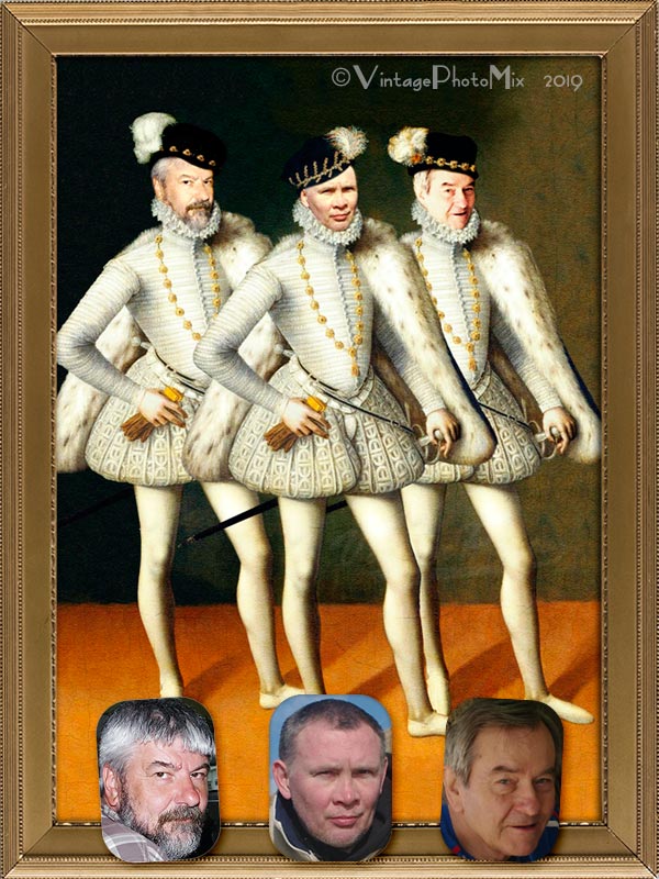 Personalized portrait for friends. A pack of friends in the Renaissance style.