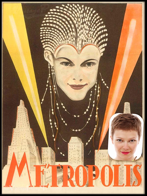 Custom movie poster inspired by Fritz Lang Metropolis.