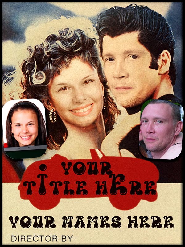 Customized movie poster inspired by Grease.